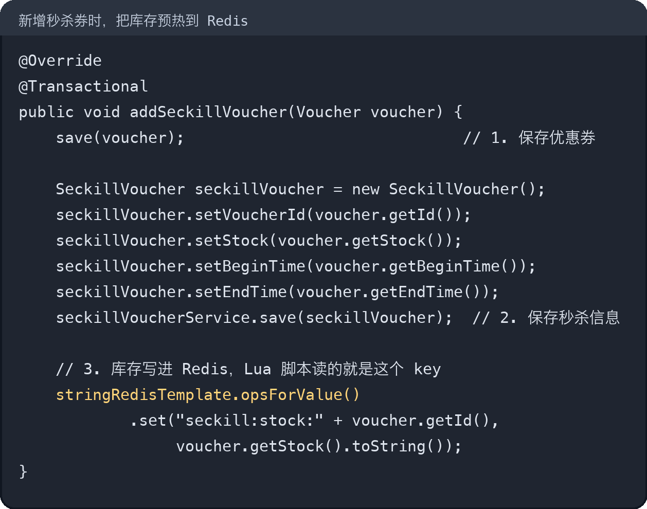 库存预热